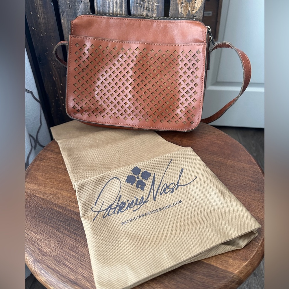 Cognac Patricia Nash purse